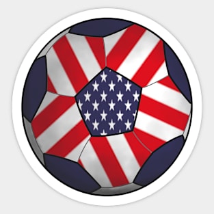 usa flag football Sticker